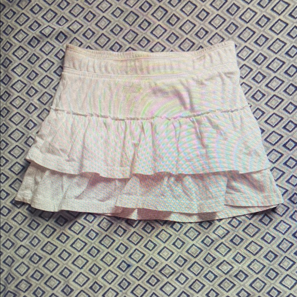 Elegant White Tiered Skirt